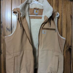Carhartt Tan Sherpa-Lined Vest